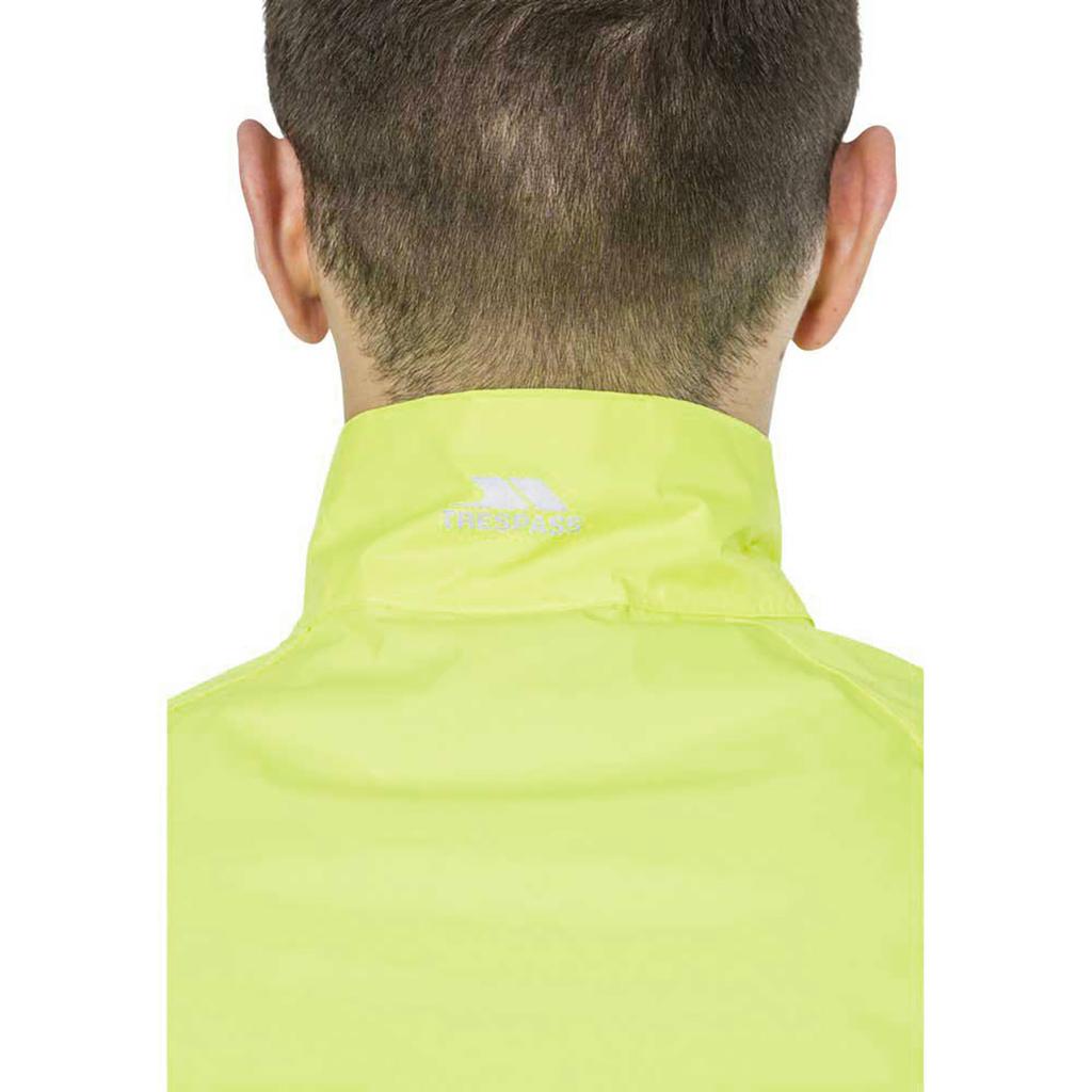 Mens Retract Hi-Vis Packaway Waterproof Jacket.