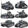 Ww1ww2 Французская Армия Танк AMX-13 CHAR B1 BIS Somua S35 AMX-30 Renault FT-17 ARL44 Lorraine 155 Бронированный Военный Строительный Блок Игрушка