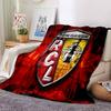 Racing Club Lens Crest Flannel Blanket, Soft Polyester, Modern Design, All-Season for Camping, Travel, Gifts for holidays or birthdays