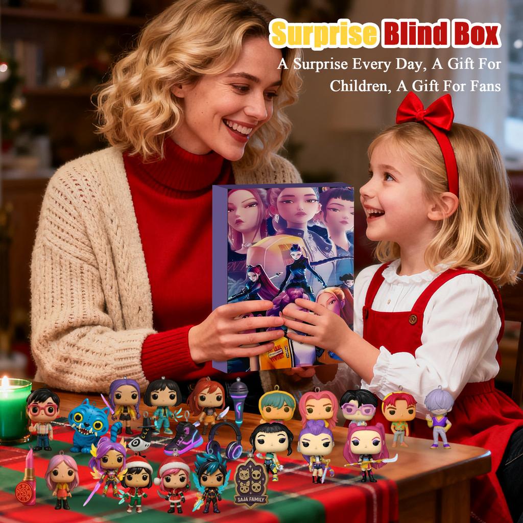 3D Doll Surprise Box, 24 Dolls Waiting For You To Unpack, Christmas Surprise Gift For Friends And Children