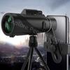 80x100 Телескоп Дальнего Действия Призма Bak4 Монокль С Штативом Креплением Для Телефона Охота Туризм Наблюдение За Птицами