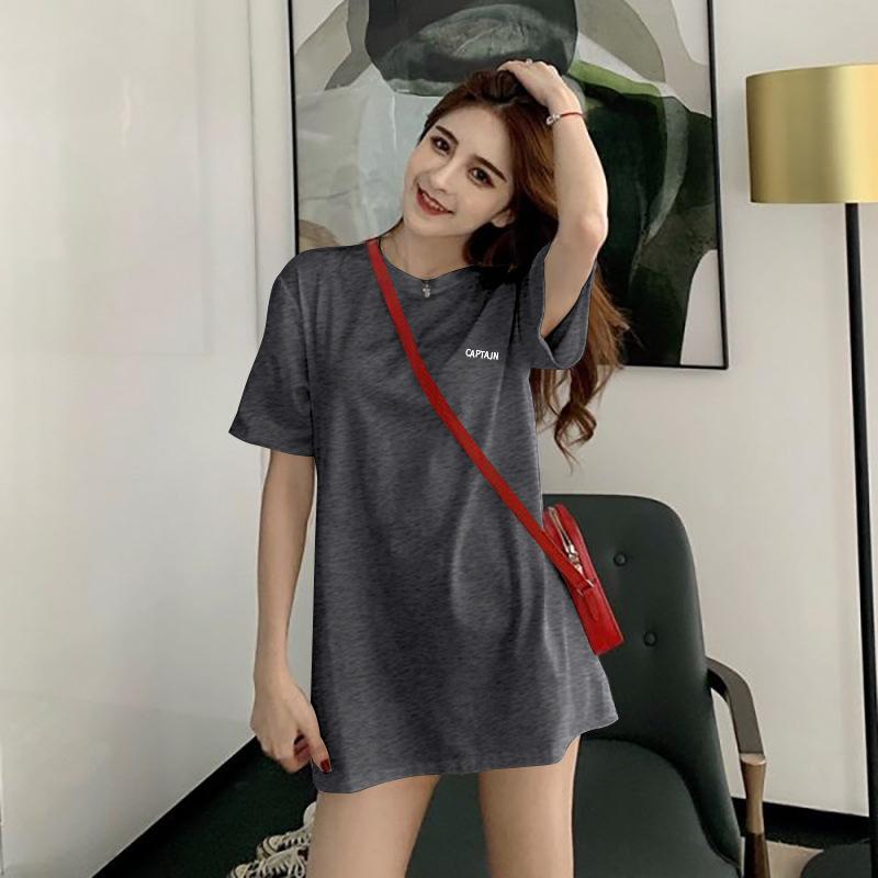 White Printed Women's New Loose Casual Bottoming Shirt Korean Style Summer Student Short-sleeved Top T-shirt for Women Summer