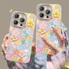 Браслет Flower Doll подходит для Apple 16 Чехол для мобильного телефона Iphone 15 Small Fresh 14 Dopamine 13 High-end Sense 11