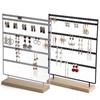 Zhiyu 5-Tier Earring Stand with 100 Holes for Jewelry Storage