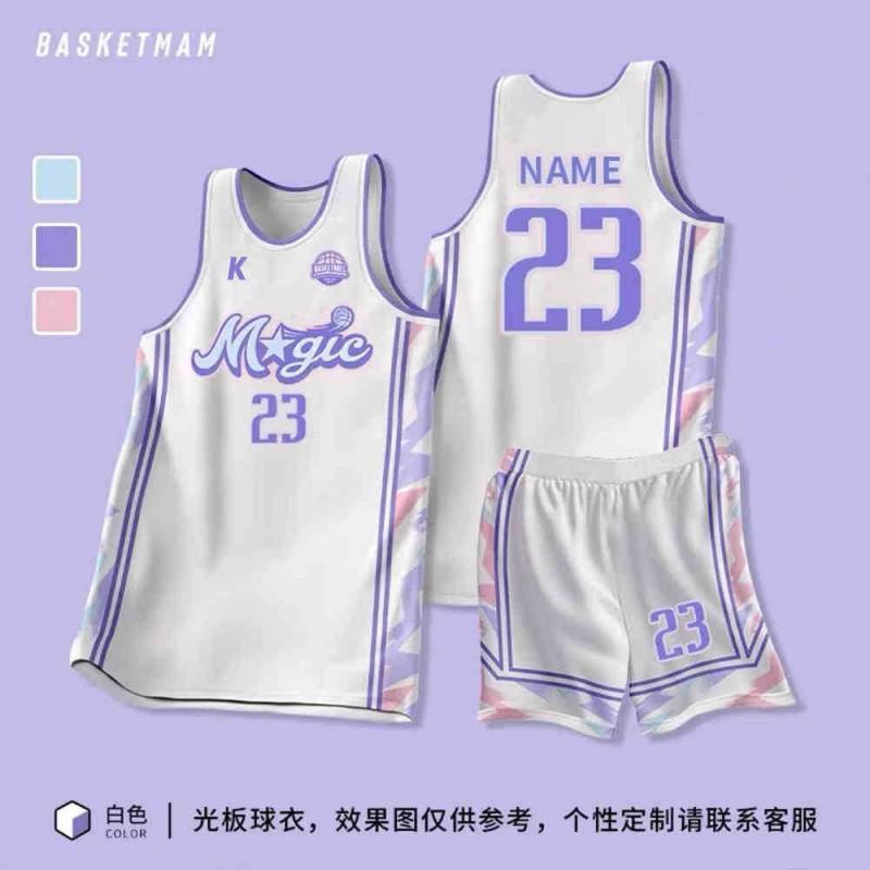 Custom Printed Basketball Jersey Set Men Women Adult Team Uniforms Sportswear College League Practice Game