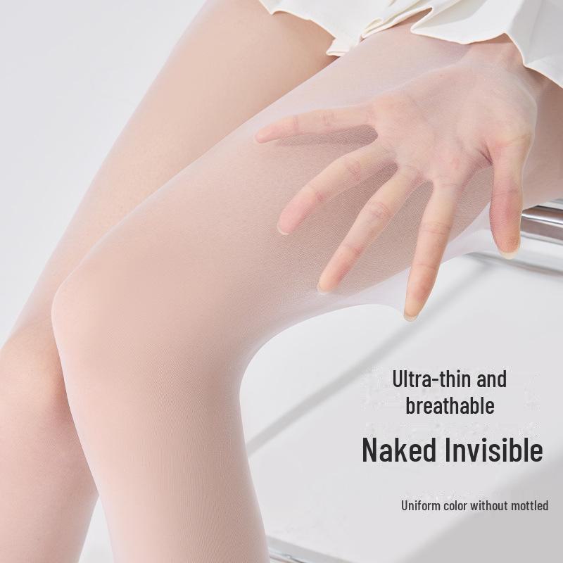 Женские белые летние носки с антизацепами и рисунком ананаса: Прочные, нескользящие, ультратонкие колготки-консилеры 0D для осветления кожи.