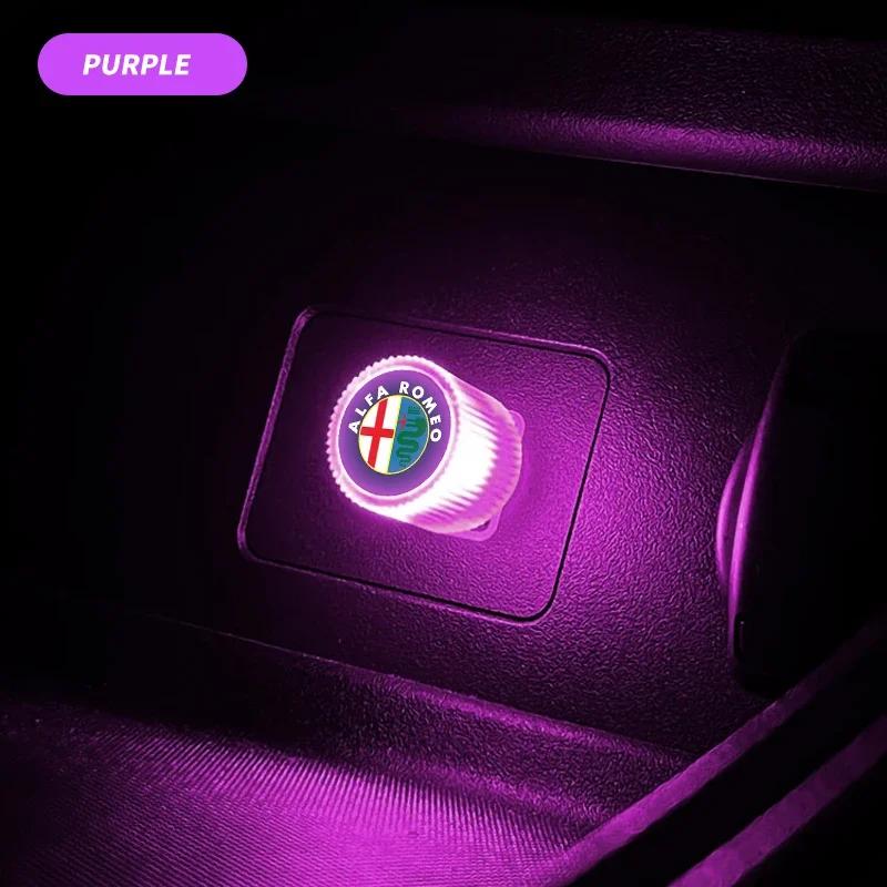 AAACK1 Car Stickers For Alfa Romeo 7 Colors Car LED Ambient Light USB Free Installation Interior Decorative Light for Alfa Romeo Giulia