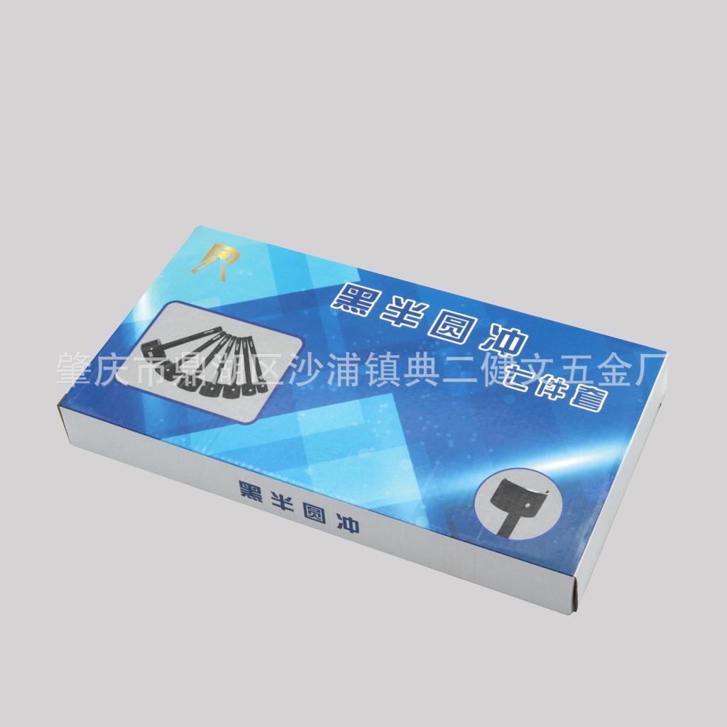 Инструменты для ручного шитья кожи своими руками: Черный набор пробойников-полукругов (мелких)