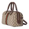Gucci Кожаная сумка-тоут через плечо с логотипом Ophidia, средняя, женская, коричневая 836825-FAE0J-9867