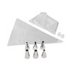 Set of 20 Piping Bags 6 Stainless Steel Nozzles and 3 Plastic Nozzles Smart Pastry Ref. 9918350