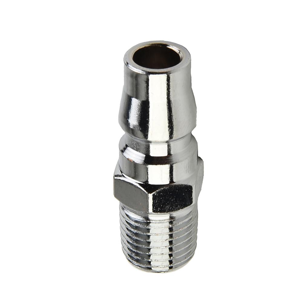 NITTO Male Thread Adapter Air Fitting Male Coupler Silver