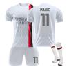 23-24A.C. Milan Away Jerseys Sports Team Uniform Set Football Training Suit Set