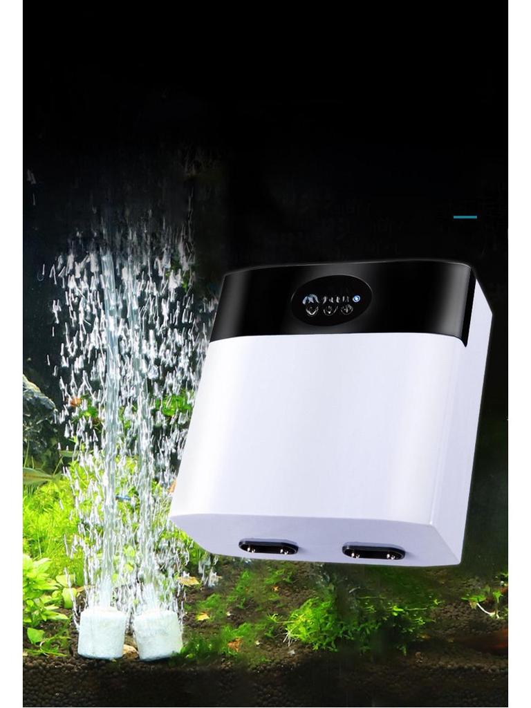 Бесшумный двухцелевой кислородный насос Songbao: Аккумуляторный аэратор переменного/постоянного тока для аквариумов