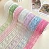 Decorative 38mm Lace Carved Ribbon Hollow Handmade DIY Silk Ribbon 8 Yards Gift Materials Gift Wrapping Ribbon Cloth