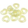 Home Party Supplies Acrylic Creative Vertical Hole 10Pcs Hollow Handmade Love Heart Beads for Necklace Earring Making Fashion Pendants