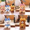 Bowknot Bear Plush Keychain Bag Pendant Animal Doll Toys Keyring Gifts Kids