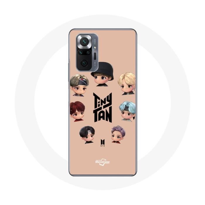 Чехол для Xiaomi Redmi Note 10 Pro BTS TinyTAN Анимационный постер RM Джин Шуга Джей-Хоуп Чимин Ви и Чонгук