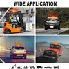 24 LED Warning Light Magnet Car Roof Flash Strobe LED Road Safety Light 12V/24V Police Light Amber Blue Green Emergency Light
