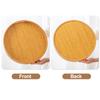 Бамбуковый поддон, круглый сервировочный поднос с ручками, универсальный прочный бамбуковый поднос для хранения для домашней кухни, вечеринки