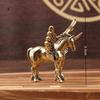 Летающая лошадь латунные миниатюрные фигурки настольное украшение украшения статуэтка животного скульптура животного домашний декор