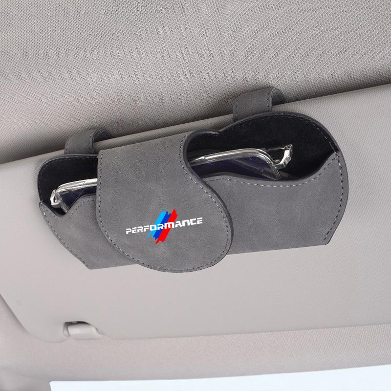 Car Glasses Case Sunglasses Storage Box Clip Accessories For BMW Performance F30 F10 E90 F20 E46 E60 E70 E39 E36 E87 X7 E92 CA4