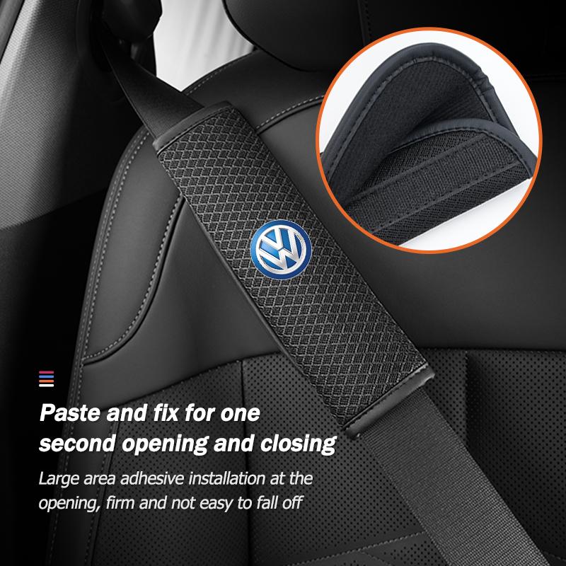 Ice Silk Car Seat Belt Pad Safety Strap Shoulder Cover PI38 Soft Mat For Volkswagen VW Scirocco Jetta Beetle Golf 4 5 6 Passat Polo