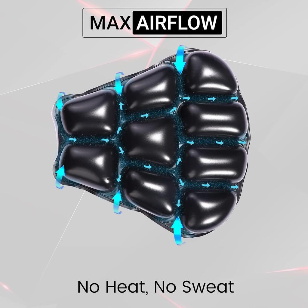 Надувная подушка для сиденья | Дышащая сетка | Нескользящее дно | Многоцелевая воздушная подушка для велосипеда, офисного кресла, автомобиля | Медицинское использование