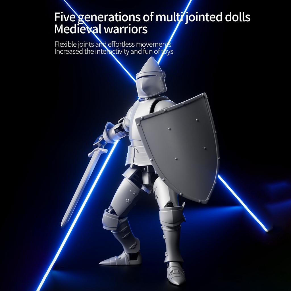 Двойной магнитный шарнир подвижная 3D печатная кукла игрушка, креативный декомпрессионный настольный орнамент