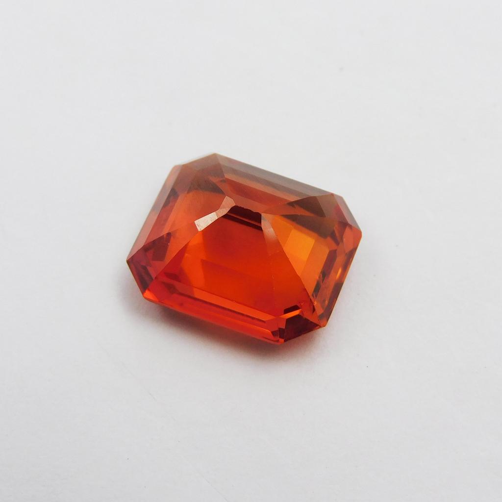 12.00 Ct Natural Orange Sapphire Earring Size Emerald Loose Gemstone