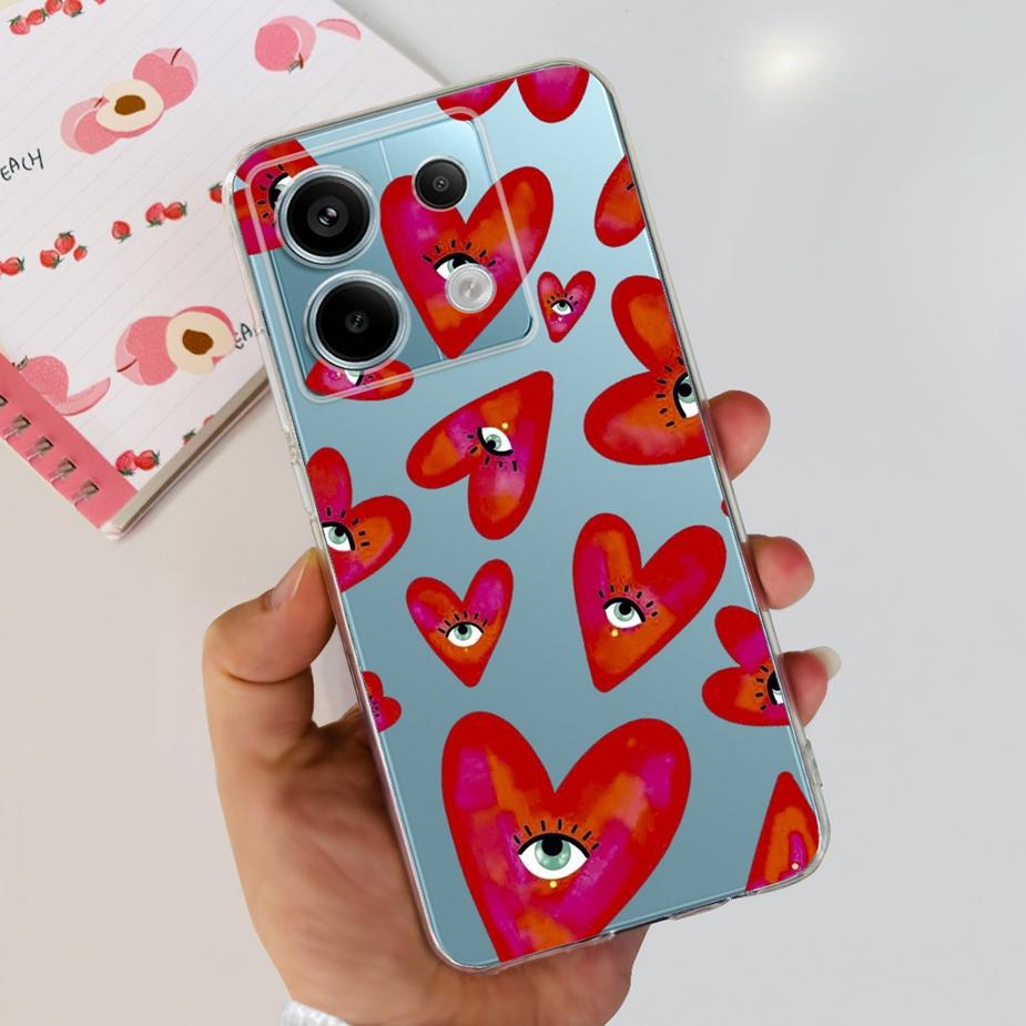 For Xiaomi Poco X6 Pro 5G Case New Fashion Painted Cover Clear Silicone Soft TPU Phone Case For Xiaomi Poco X6 Pro PocoX6 Bumper