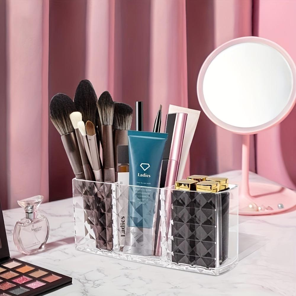 Clear Acrylic Cosmetic Storage Box for Eyebrow Pens and Brushes - Cosmetic Storage Box with Container