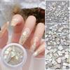1 Box Nail Shells Irregular 3D Effect Flashing Crushed Stone Decorative Nail Art Decoration Phantom Color