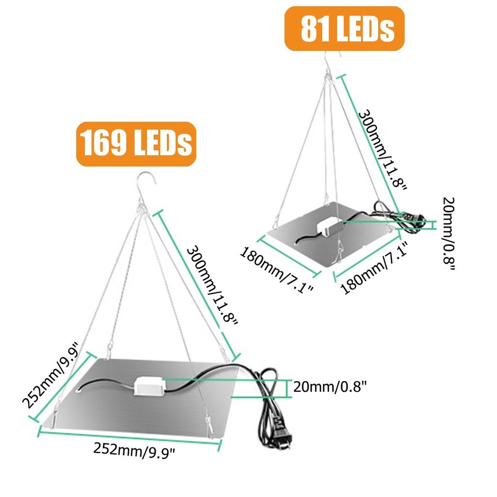 Светодиодная фитолампа AC85-240V 2000W/3000W для выращивания растений в помещении, панель для роста растений, полный спектр