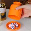 1 Set Dice Cup with 5 Dot Dice Heavy Duty Manual Shaker