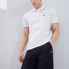 Fila Повседневная однотонная вязаная футболка-поло с коротким рукавом мужская топы Белый F11M331103FWT