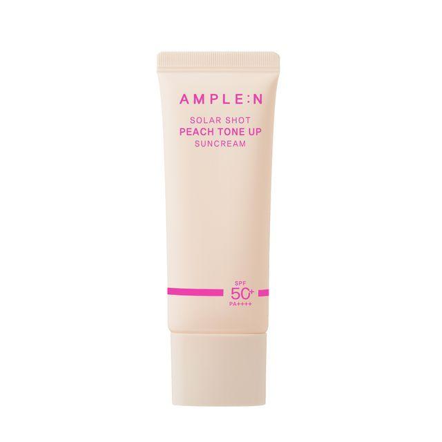 AMPLE:N Solar Shot Peach Tone Up Suncream SPF50 PA++++ 40ml +RANDOM GIFT