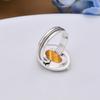 Yellow Tiger Eye - South Africa 925 Sterling Silver Ring V5081, Yellow Ring, Oval Ring, Valentin's Day Gift, Gift For Her, Birthday Gift, Handmade Jew