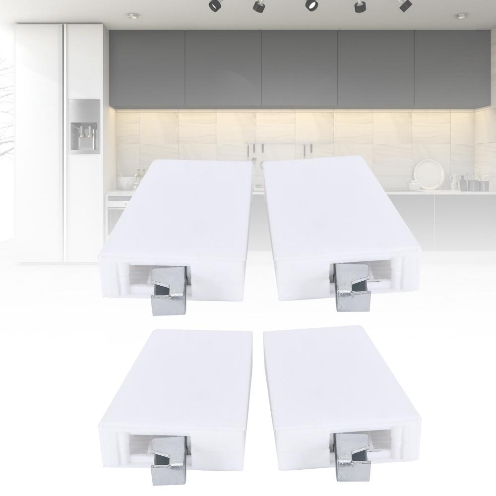 4pcs White Cabinet Hanger Bracket Adjustable Wall Hanging Bracket Wall Mounted Cabinet