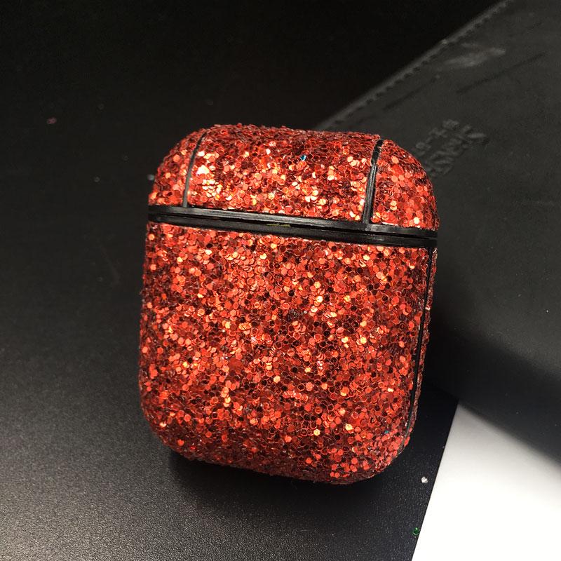 Bling Bling Гарнитура ПК Защитный чехол для Airpods 1 2 Bluetooth Наушники Защитный чехол для ПК Airpods