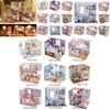 Изысканный 3D Миниатюрный Набор Мебели для Кукольного Домика со Светодиодной Подсветкой для Креативных Детей
