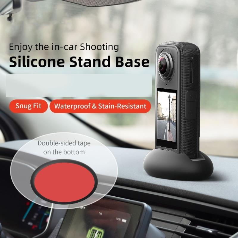 Silicone Base Camera Desktop Mount Precise Cut Design AntiSlip Base For X4 Air Outdoor Adventure Photography Accessory