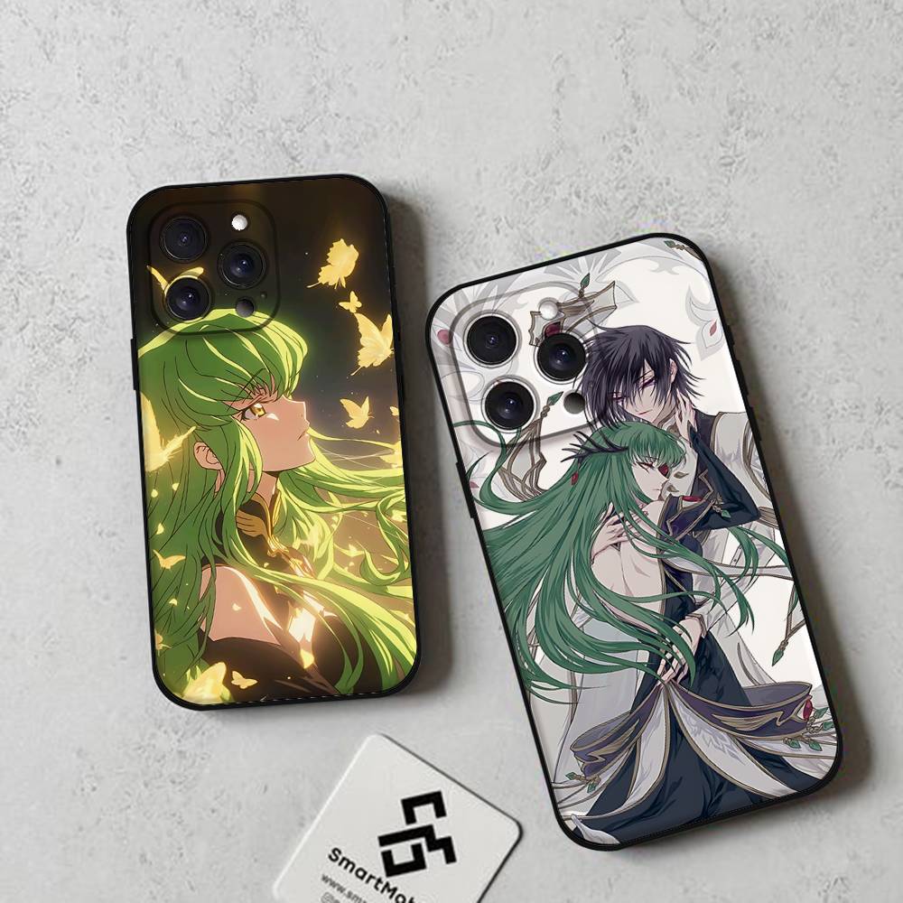 Аниме C-Codes G-Geass Черный Чехол Для Телефона Подходящий Для IPhone 17,16,15,11,13,14 Pro Max,Plus,X,Xr,Xs Max,13Mini