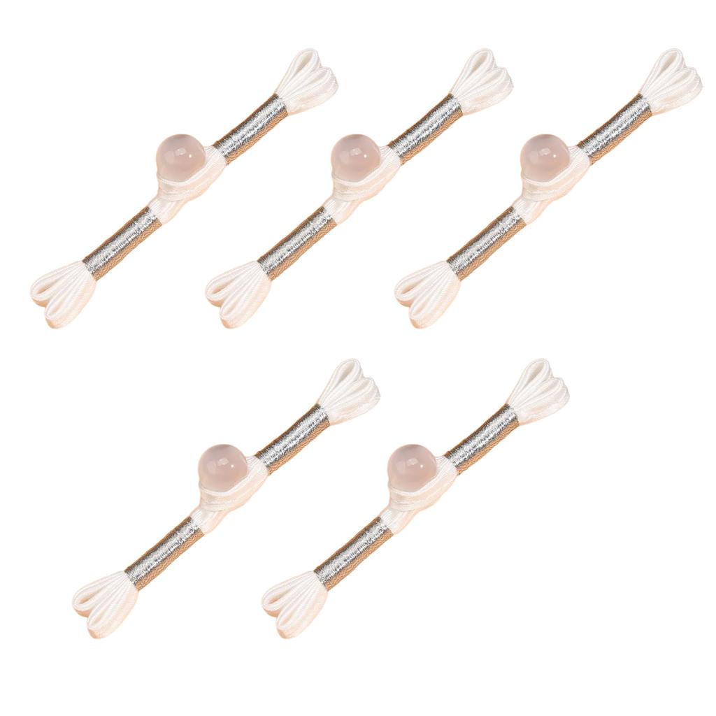 5PCS Chinese Cheongsam Buttons Traditional Costume Ornament Closure Buttons for Sewing Sweater Cardigan Evening Gowns