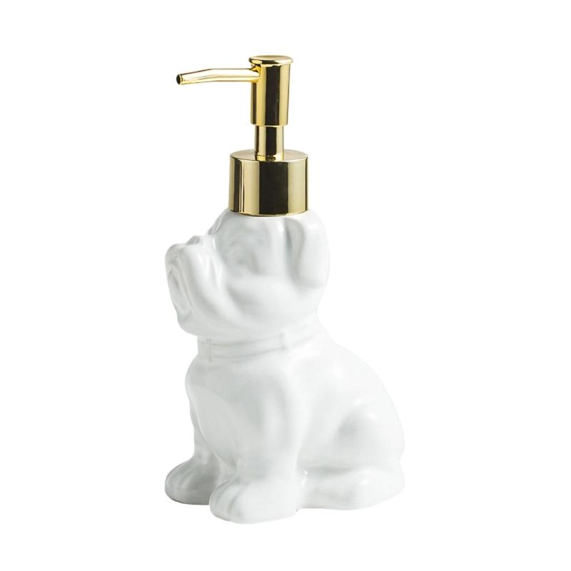 Керамическая бутылочка для лосьона, дозатор для мыла для дома, ударопрочная конструкция, держатель для контейнера с жидкостью для домашней ванной комнаты