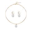 Fashion Light Luxury Earrings Necklace Set for Women