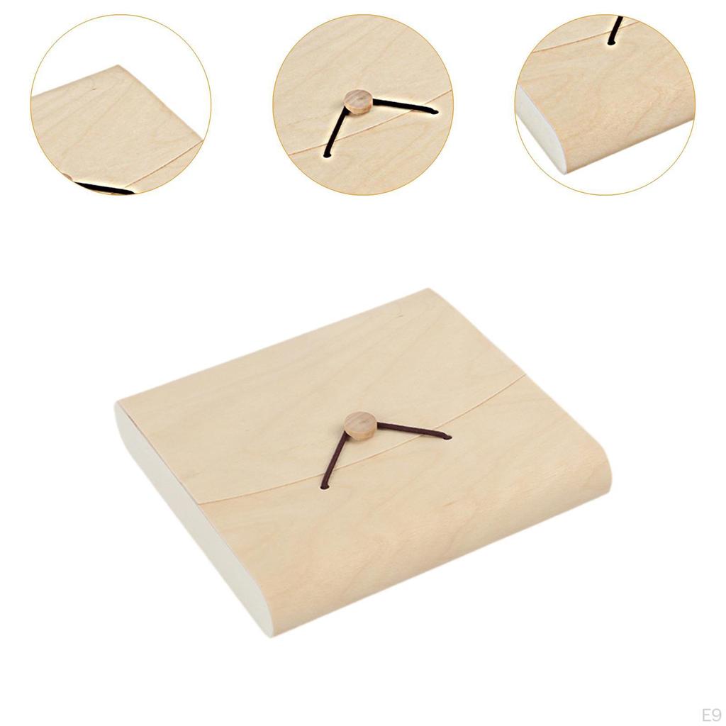 Изготовленная вручную деревянная коробка для хранения очков и ювелирных изделий с застежкой-веревкой