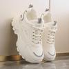 2023 Spring Women's White Platform Sneakers - Trendy Casual Athletic Dad Shoes