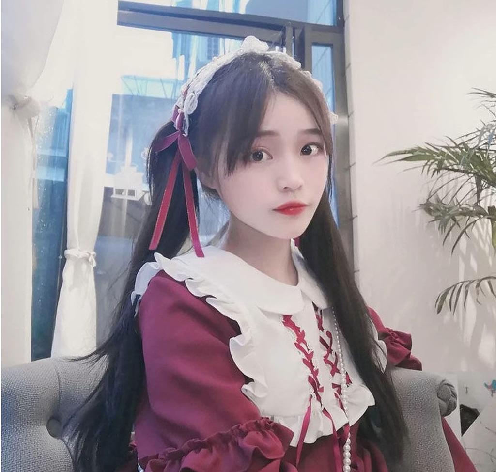 Lolita Long Sleeve Lolita Dress Cosplay Gothic Lolita Mori Girl Cute Girls Ruffles Lady Casual Wear Christmas Halloween Costume Lady Head Dress
