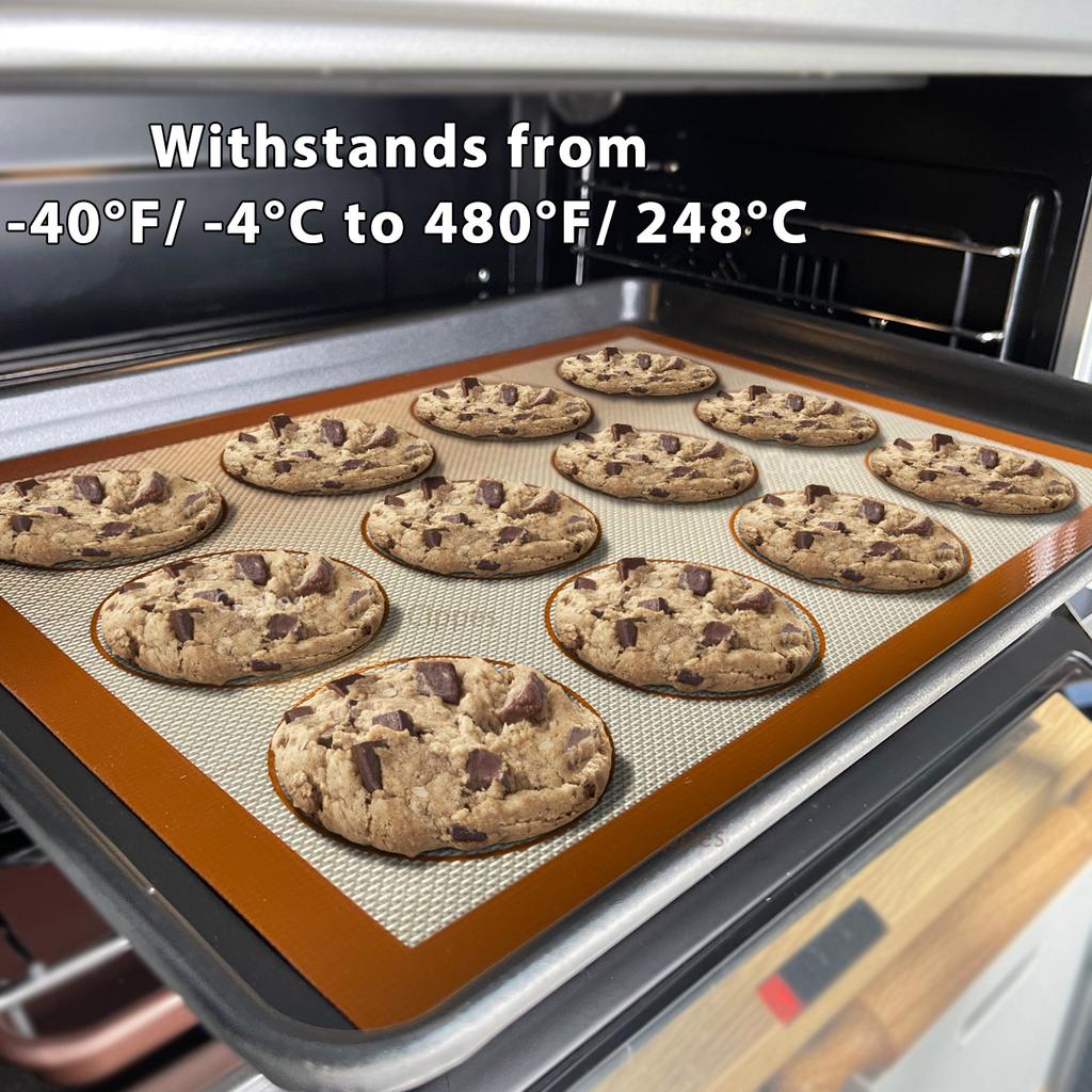 1PC Silicone Baking Mat for Oven, Reusable Non-Stick Heat Resistant Bakeware Sheets with Measurements, for Cookie Pastry