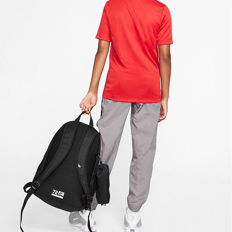 Nike Школьный рюкзак Elemental с большим логотипом, съемный пенал, полиэстер, унисекс, черный BA6030-013